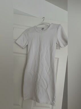 Sunday Best White Short-Sleeve Mini Dress